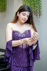 Graceful Embroidered Indowestern Outfit