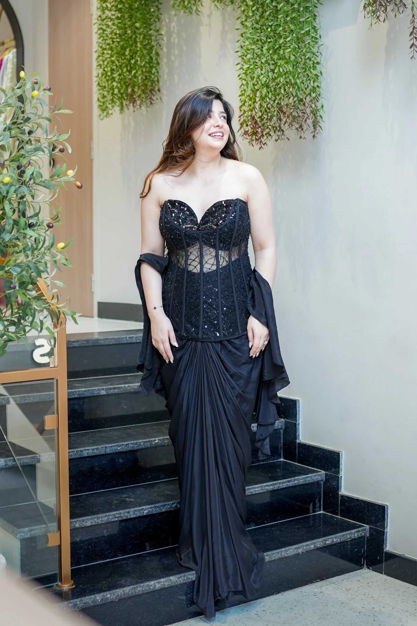 Graceful Embroidered Indowestern Outfit