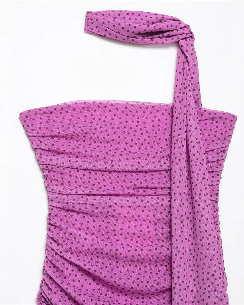 Rose Mirage Scarf Maxi Dress