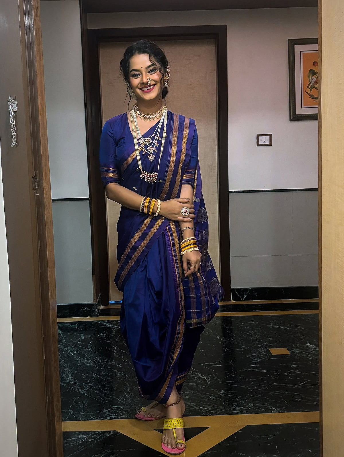 Narayan Peth Parampara 9-Yard Nauvari Saree