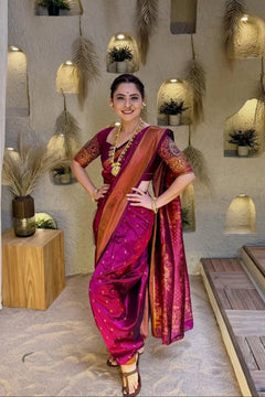 Beautiful Paithani Nauvari 9-Yard Saree Collection
