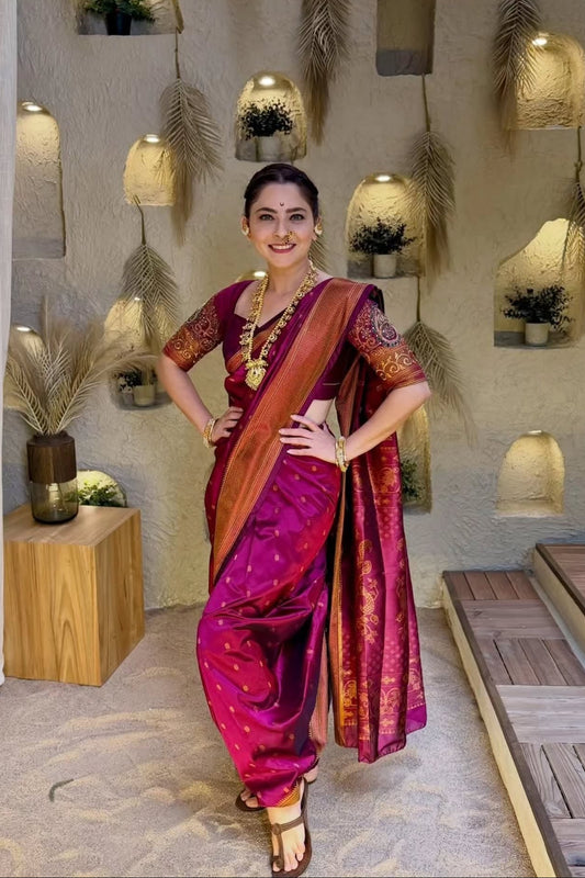 Beautiful Paithani Nauvari 9-Yard Saree Collection