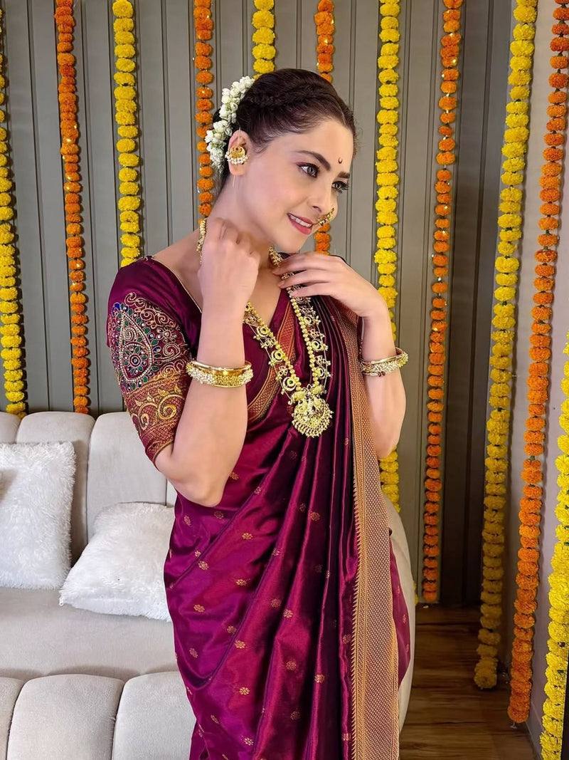 Beautiful Paithani Nauvari 9-Yard Saree Collection