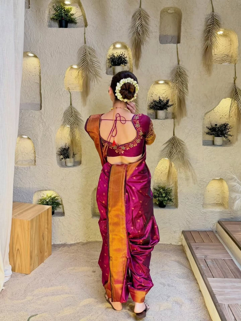 Beautiful Paithani Nauvari 9-Yard Saree Collection
