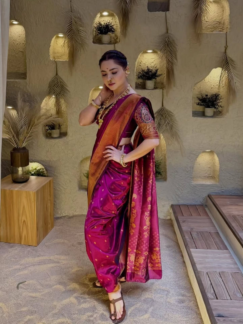 Beautiful Paithani Nauvari 9-Yard Saree Collection