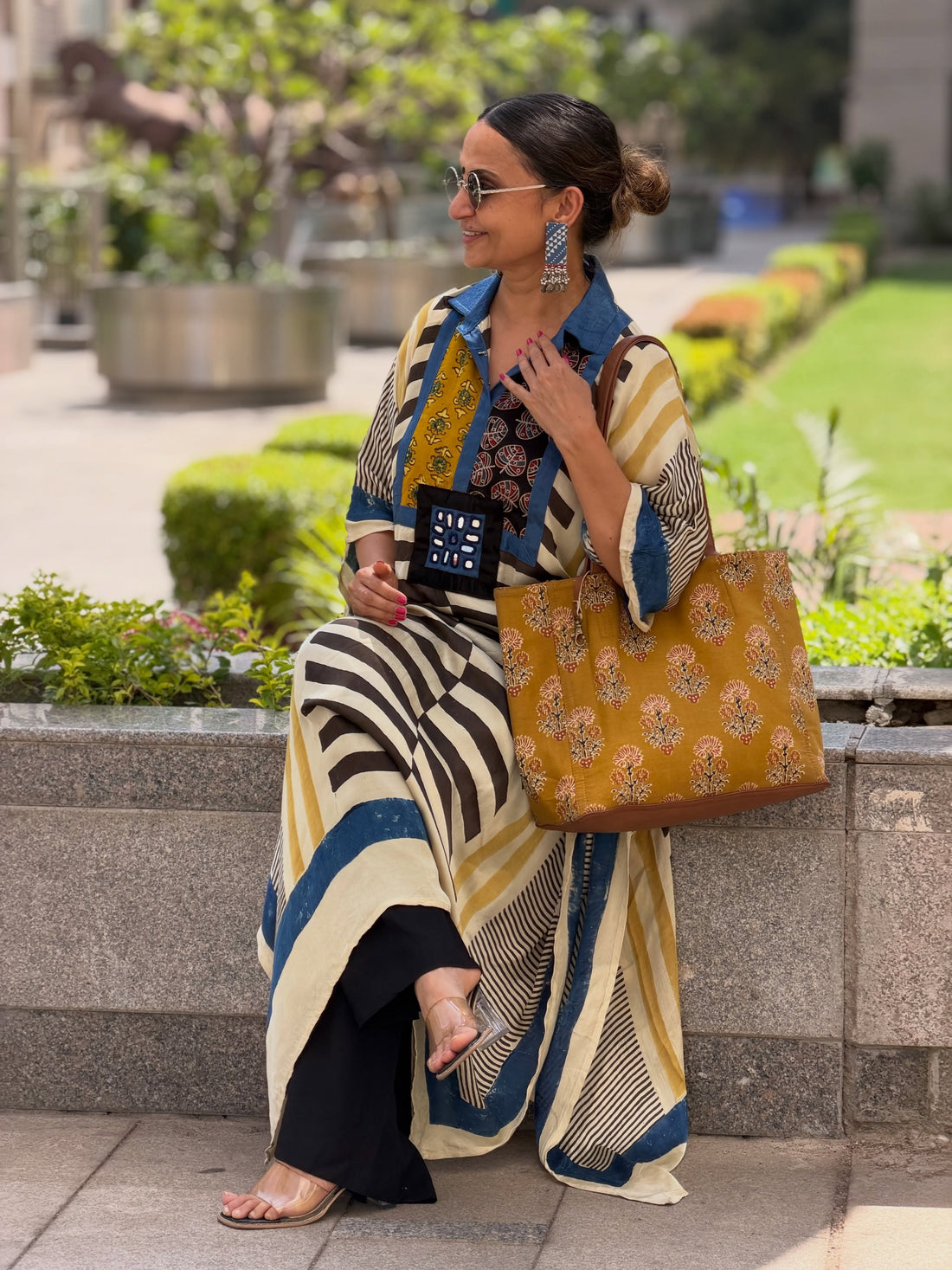 Patchwork Charm Kaftan Set