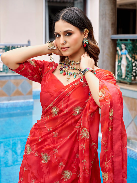 Mehfil Blue Mirror Work Lehenga Set