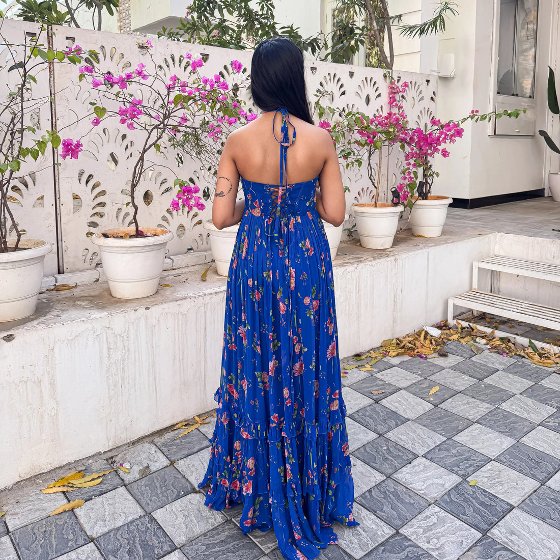 Broadway Bloom Floral Maxi Dress