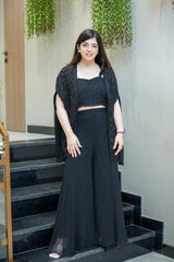Graceful Embroidered Three Piece Set