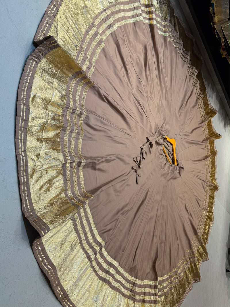 Pure Roman Cotton Silk 8+ Meter Flared Only Ethnic Skirt