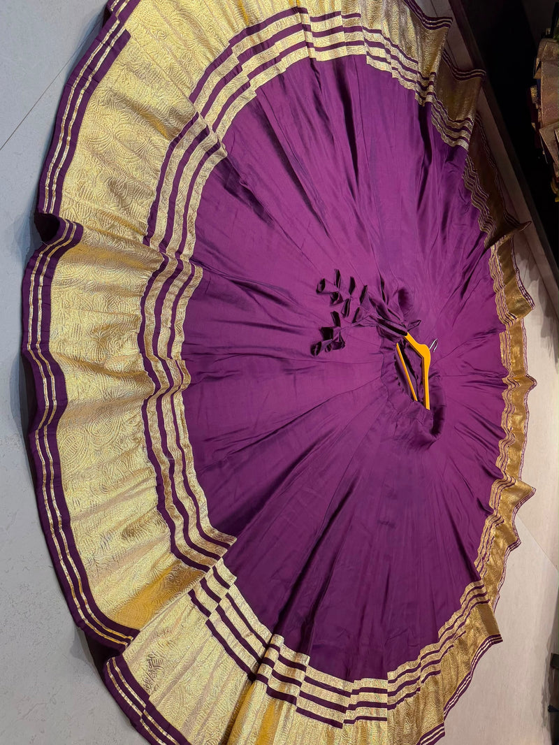 Pure Roman Cotton Silk 8+ Meter Flared Only Ethnic Skirt
