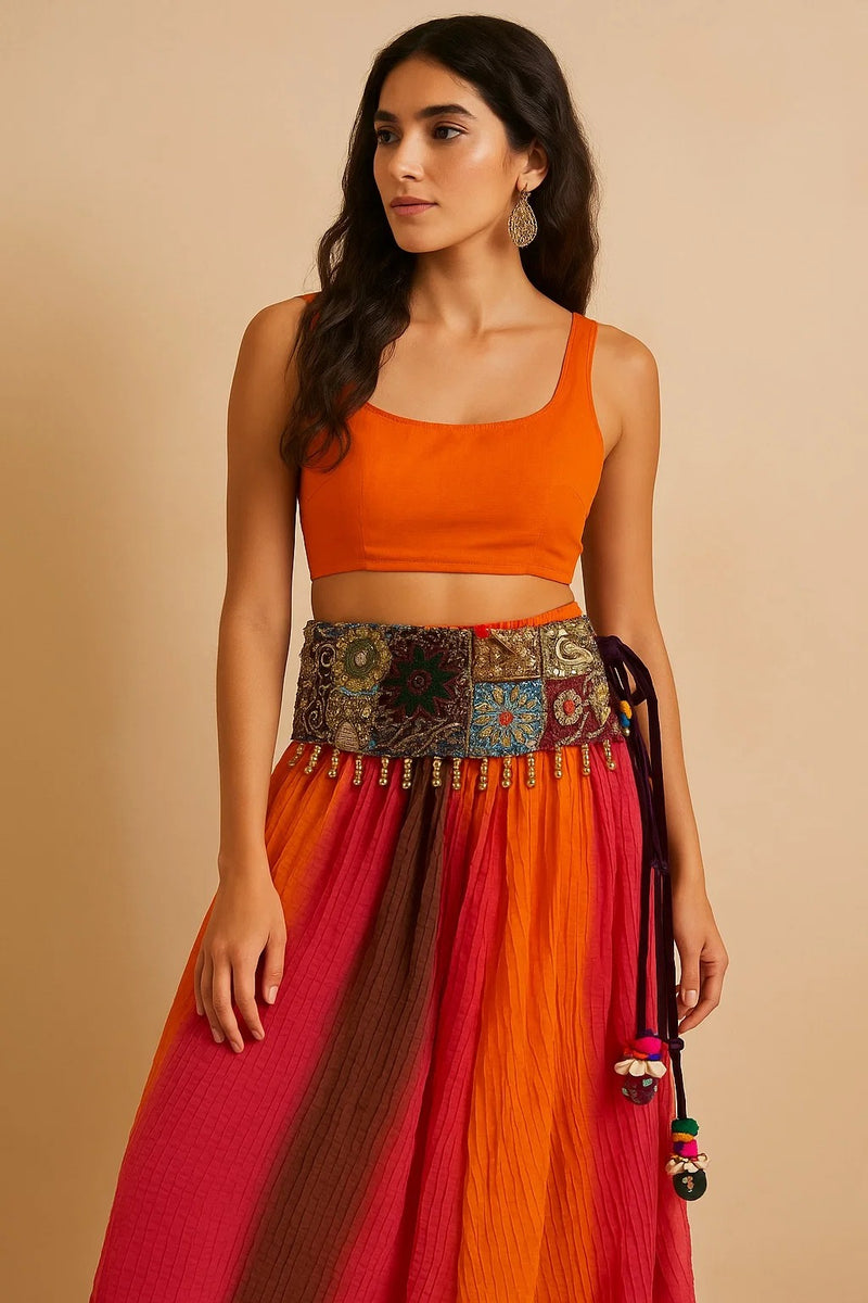 Velvet Patchwork Kamarbandh (Waistbelt)