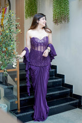 Graceful Embroidered Indowestern Outfit