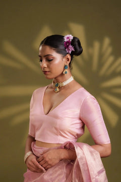 Light Pink Tissue Padded Blouse