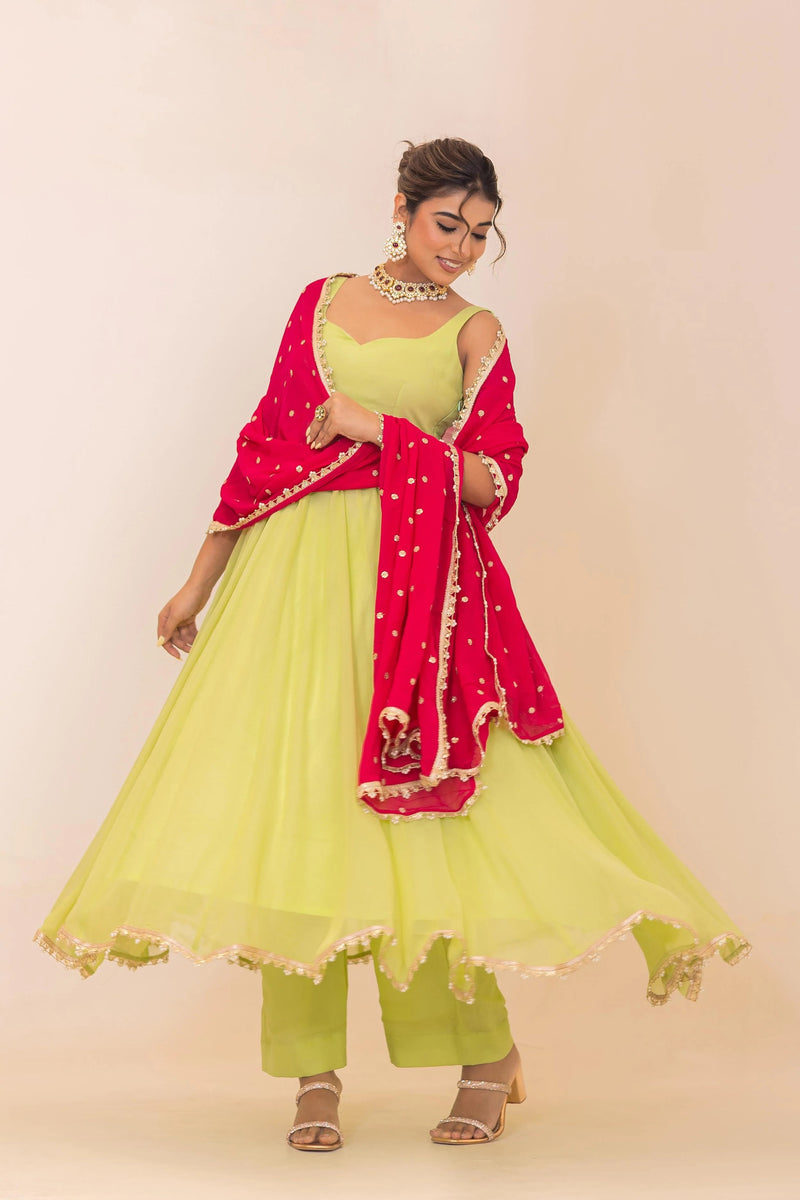 Georgette Kanika Elegant Suit Set Outfit