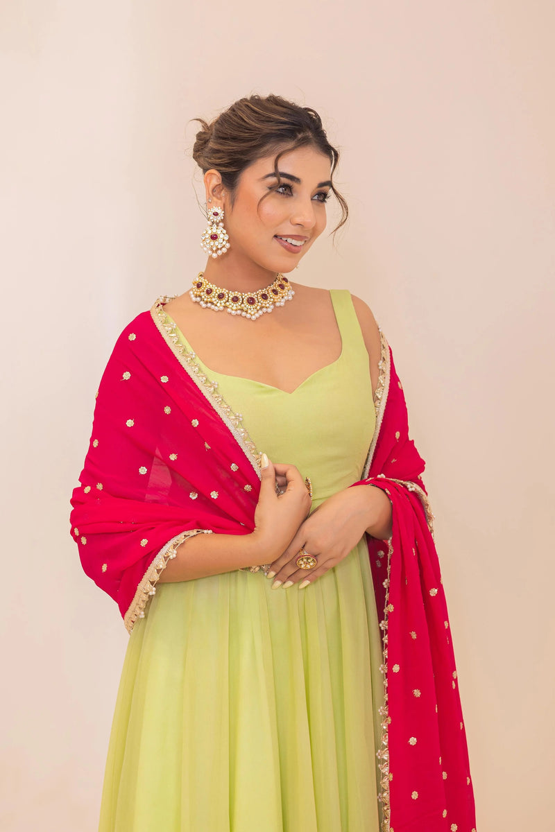 Georgette Kanika Elegant Suit Set Outfit