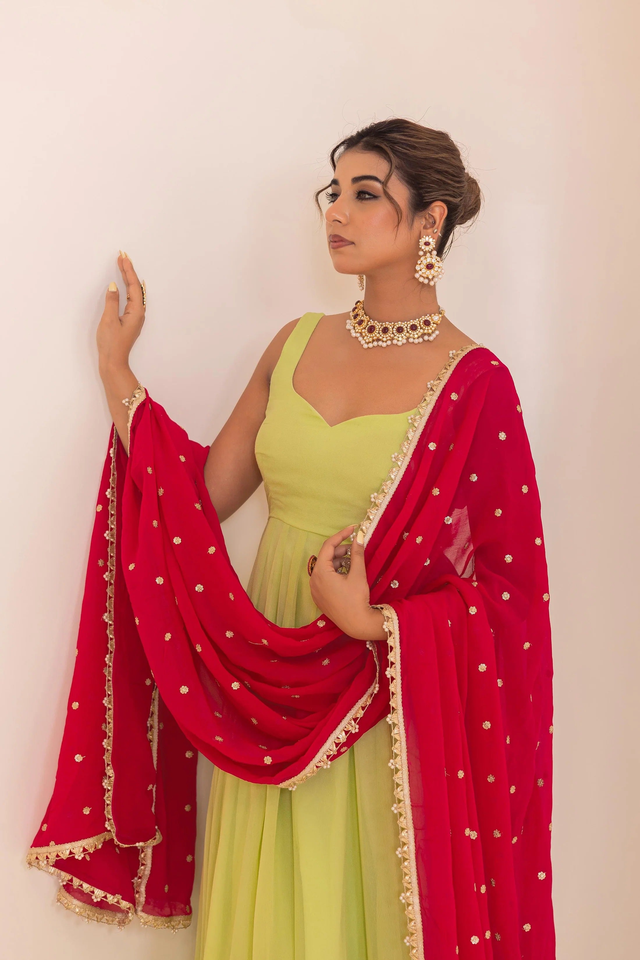 Georgette Kanika Elegant Suit Set Outfit
