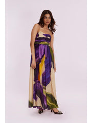 Wisteria Viscose Printed Maxi Dress