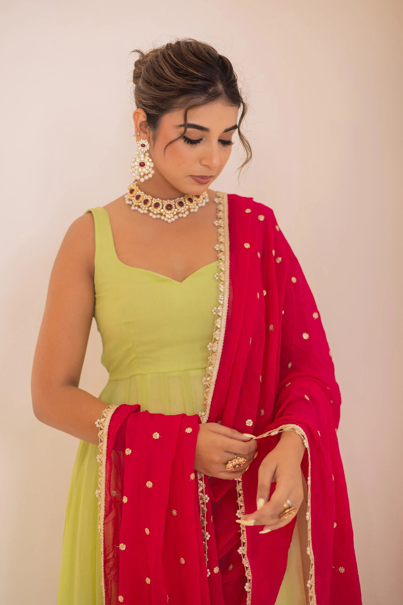 Georgette Kanika Elegant Suit Set Outfit