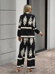 Midnight Bloom Street Style Co-ord Set