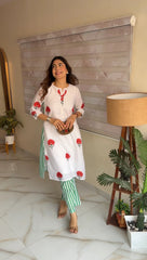 Cotton Slub Snow Petal Co-Ord Set