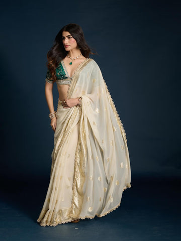Emerald Jaal Royale Embroidered Blouse