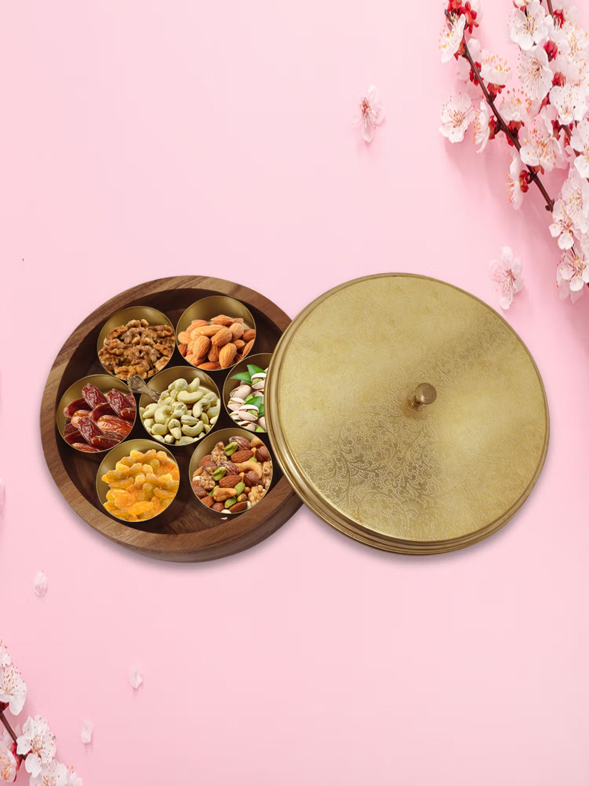 BPA-Free Wooden Dry Fruit Storage Container