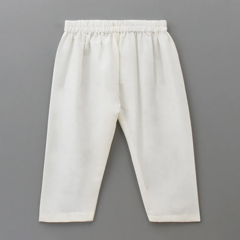 Mustard Cotton Silk Embroidered Kurta Set