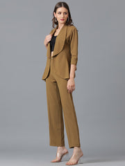 Caramel Brown Viscose Co-Ord Set