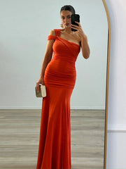 Navy Flat Jersey Knotted Cocktail Dress