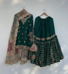 Chinon Silk Sequin Embroidered Heramandi Suit Set