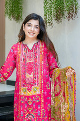 Cotton Rajanya Printed Ethnic Suit Set