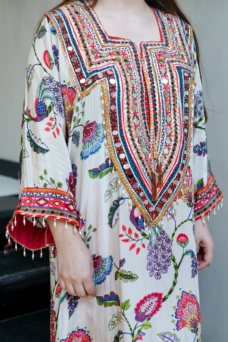 Embroidered Kridha Crepe Chogha Set