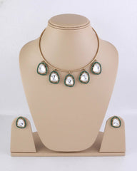 Green Reyom Hasli Necklace Jewelry Set