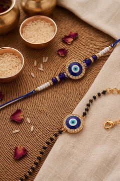 Evil Eye Crystal Rakhi