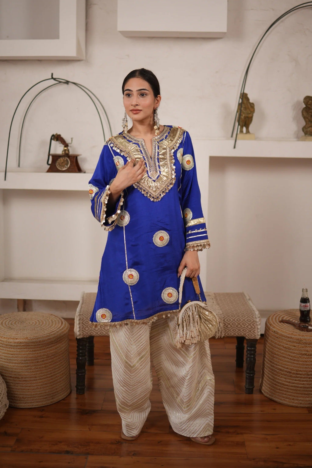 Mehfil Short A-line Kurta Pant Set