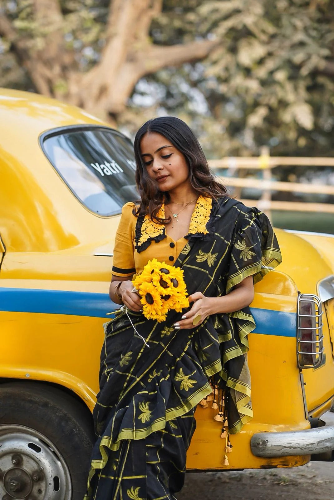 Blue Diamond Saree with Blouse