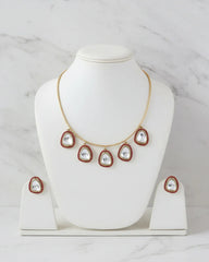 Ruby Reyom Hasli Necklace Jewelry Set
