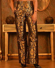 Regal Brocade Festive Straight Pants