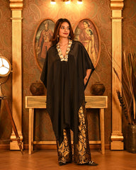 Multistyle Brocade Embroidered Cape Set