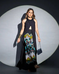 French Crepe Multicolor Tribal Print Co-Ord