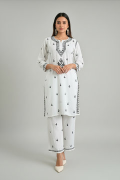 Ivory Noor Chikankari Co-ord Set