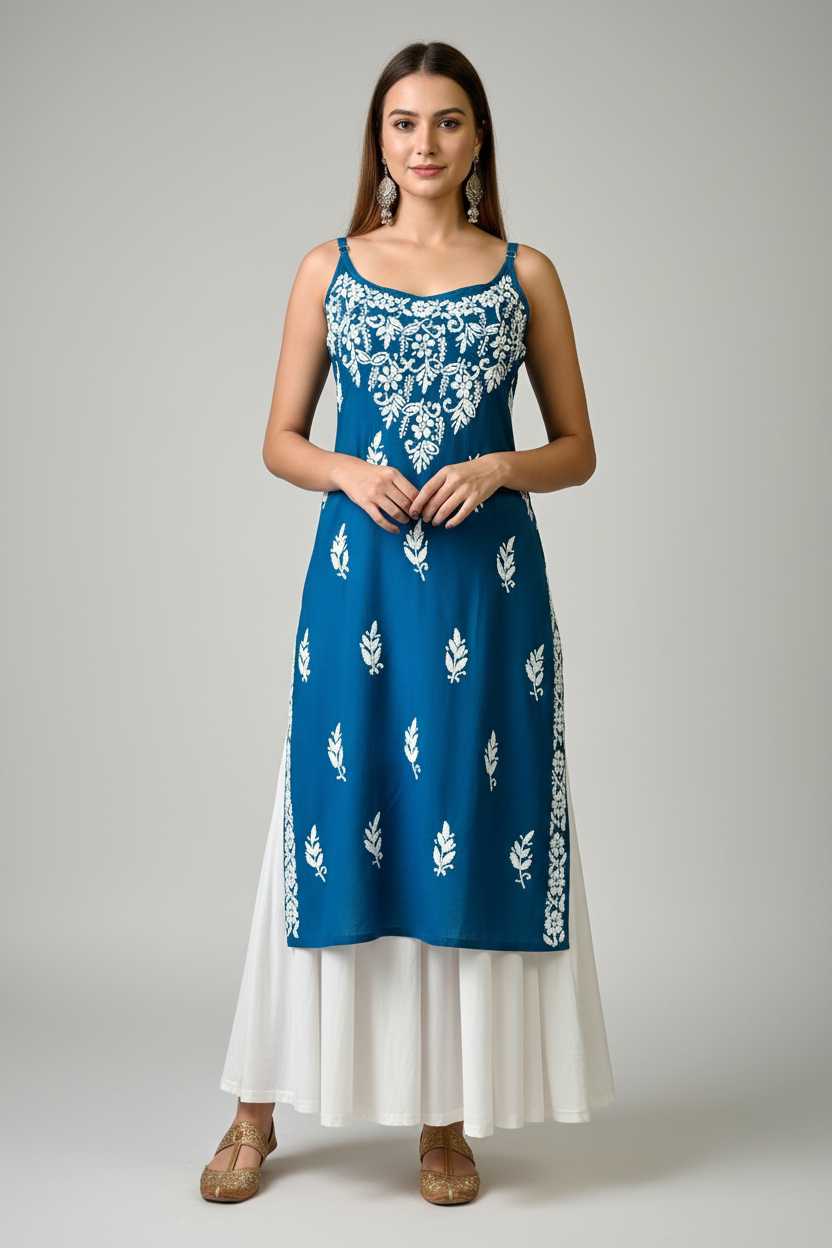 Blossom Noor Chikankari Kurti