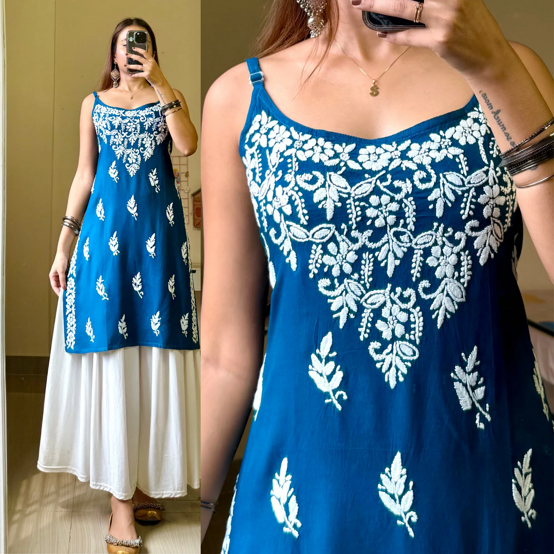 Blossom Noor Chikankari Kurti