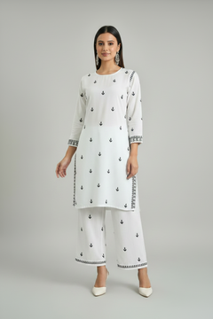 Ivory Noor Chikankari Co-ord Set