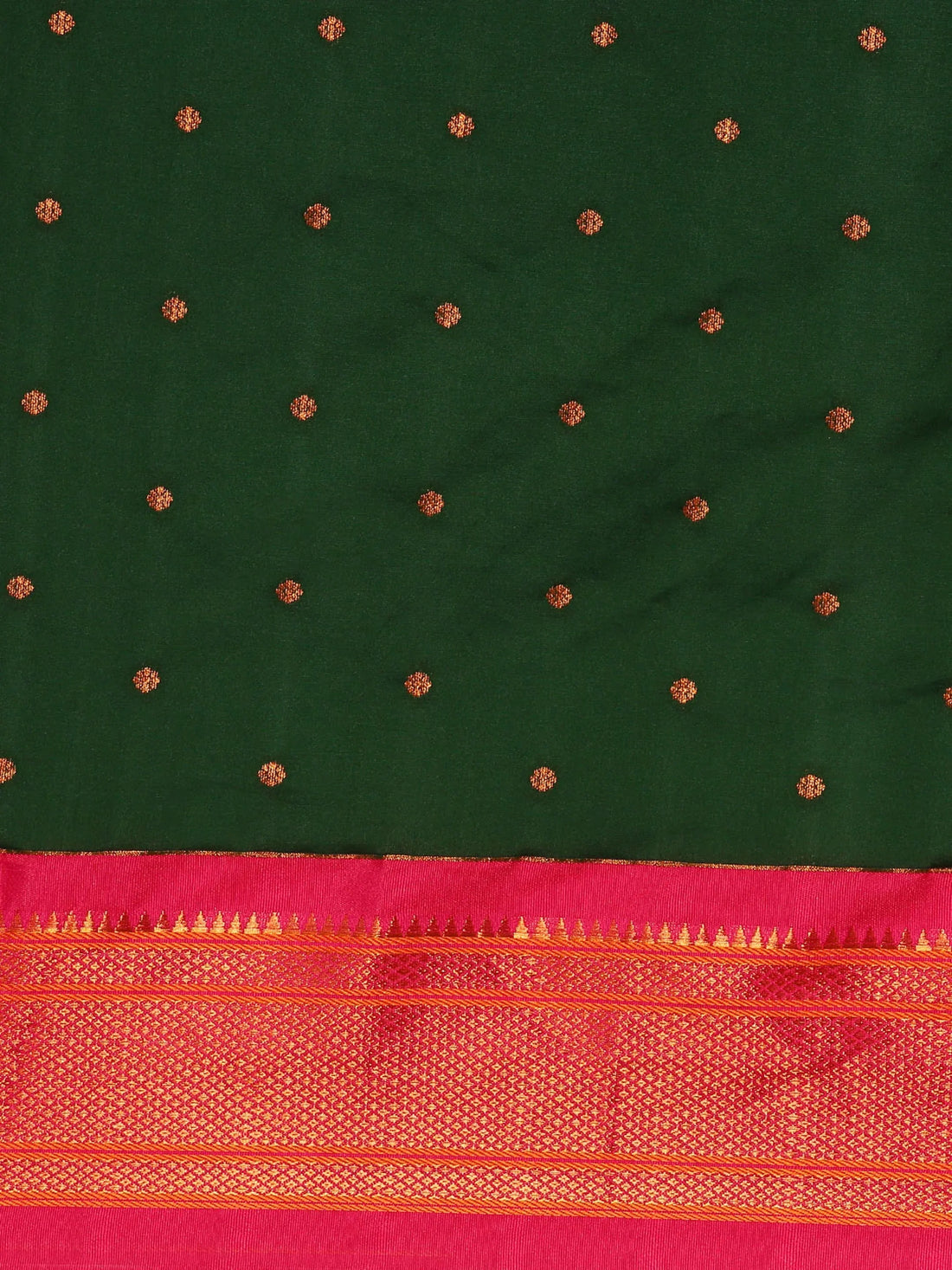 Rajwada Green Paithani Ready to Wear Saree with Blouse