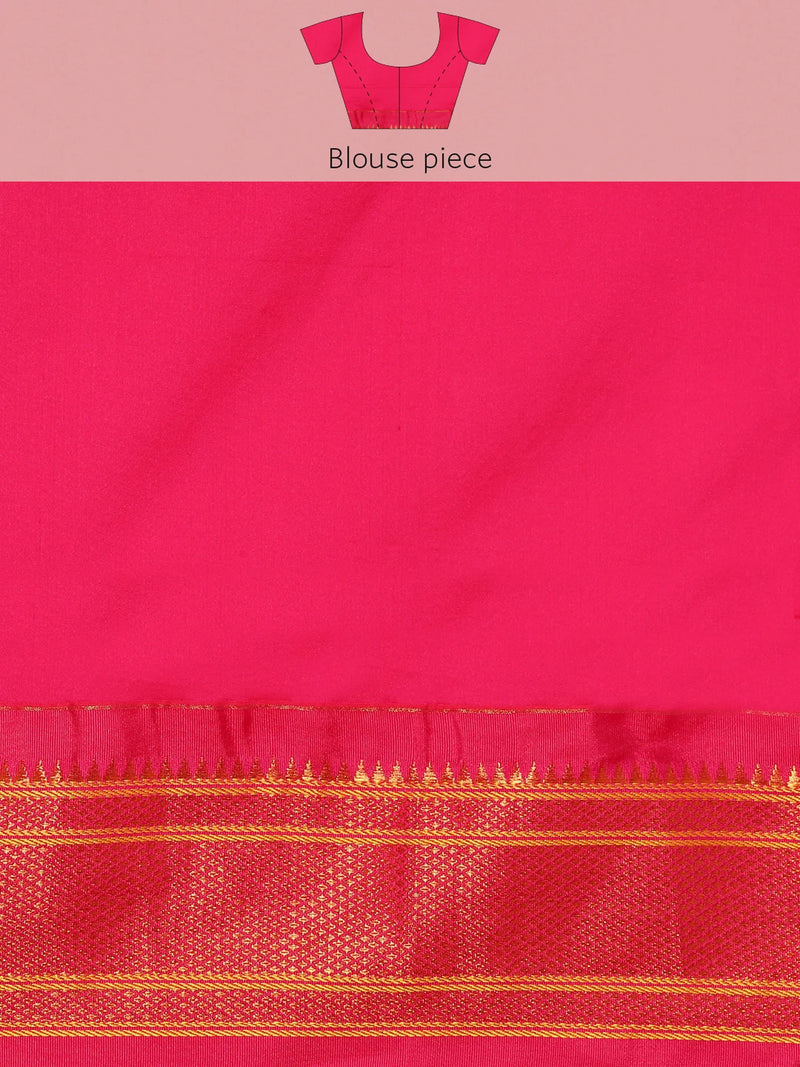 Rajwada Green Paithani Ready to Wear Saree with Blouse