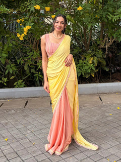 Pansy Pastel Pre-Draped Saree
