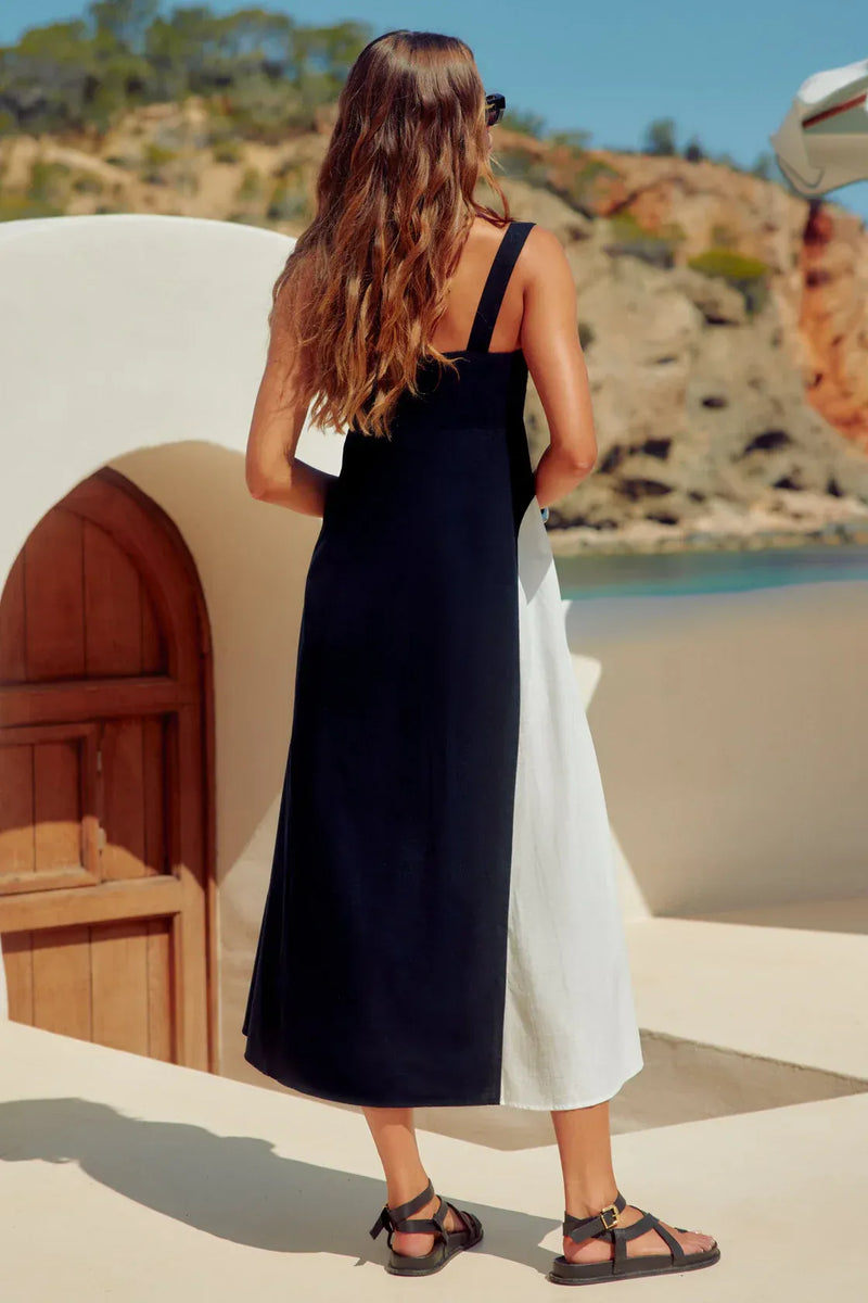 Elegant Cotton Maxi Dress
