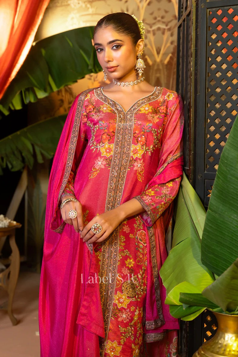 Blush Pink Tissue Elegance Suit Set